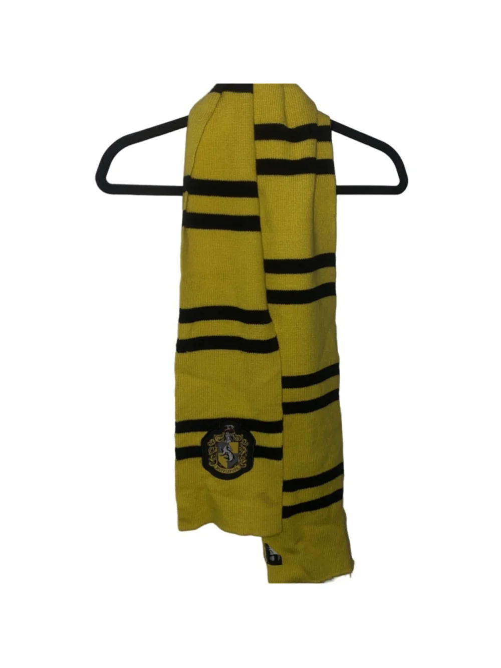 Women's Harry Potter Hufflepuff Knit Scarf Yellow Black